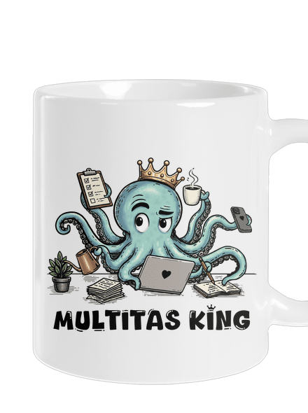 Multitas king hagyományos bögre White