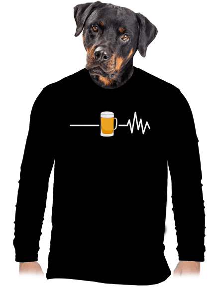 Beer help férfi hosszú ujjú póló Black