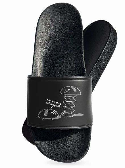 Felhúzva papucs Black
