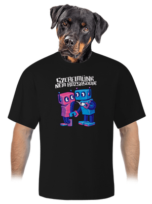 unisex túlméretezett póló