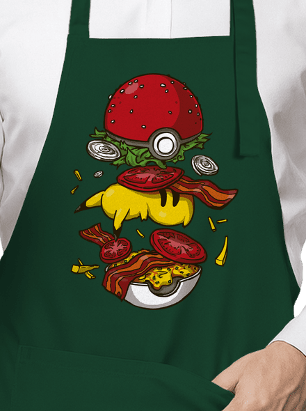 Pokémon burger kötény Bottle Green