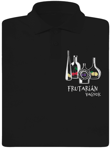 Frutarián férfi pólóingek Black