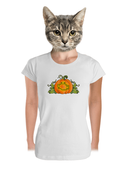 Kísérteties Halloween prémium női póló White