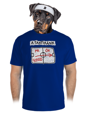 A taktikánk férfi sportpóló Royal Blue Mal