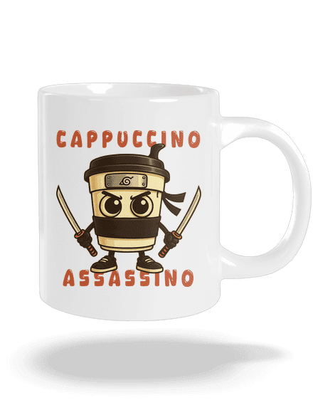 Cappuccino Assasino – Italian Brainrot nagy bögre White