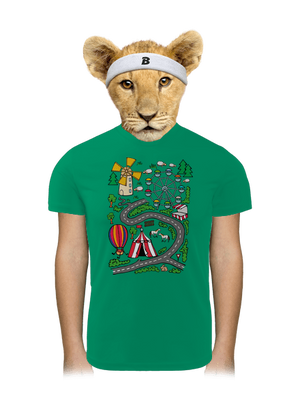 Úton gyerek sport póló Kelly Green Mal