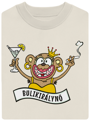 Bulikirálynő unisex crewneck Off White