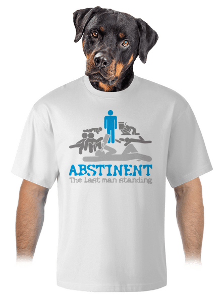 Absztinens unisex túlméretezett póló White