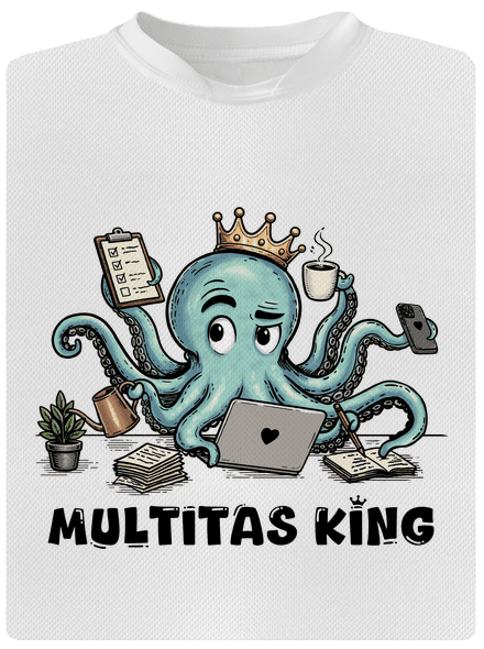 Multitas king gyerek sport póló White