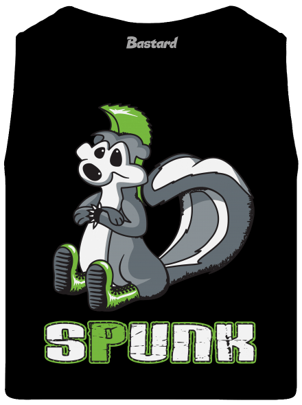Spunk férfi trikó Black