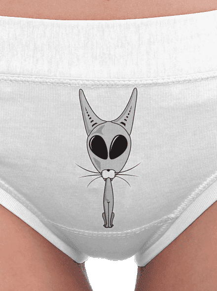UFO cat női bugyik White
