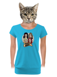 női póló elasztikus alsó szegéllyel