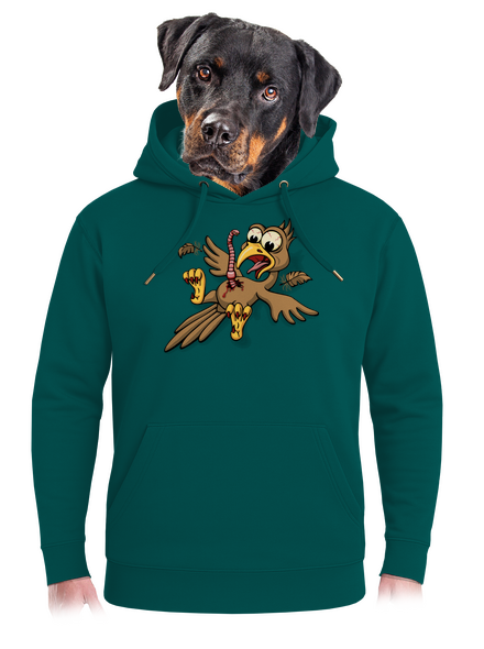 Giliszta betolakodó unisex prémium pulóver Emerald Green