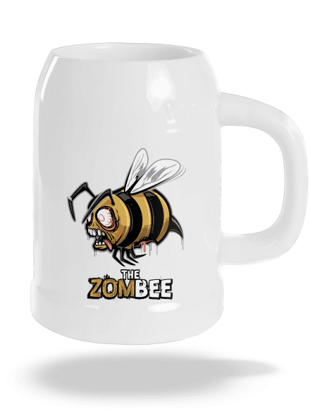 ZomBee - sárga söröskorsó White