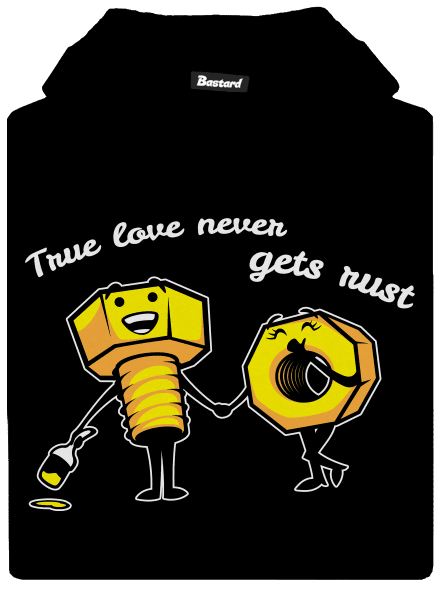 True love gyerek kenguruzsebes pulóver Black