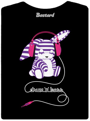 Drum and bass prémium női póló Black