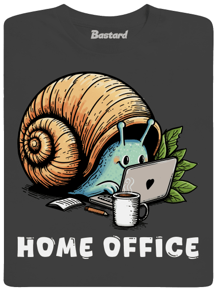 Sneka home office férfi hosszú ujjú póló Dark Grey