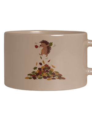 A levelek öröme macaron bögre Brown Macaron