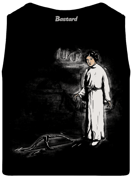 Luke és Leia férfi trikó Black