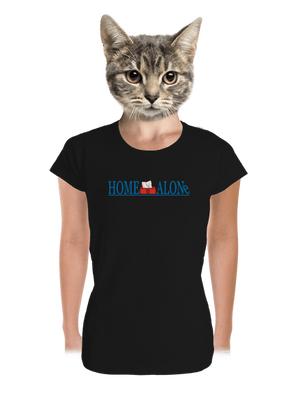 Home Alone prémium női póló Black