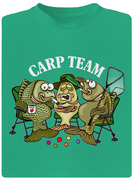 Carp Team férfi sportpóló Mint Mal