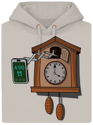 Mobil kakukk unisex prémium pulóver Pastel Macchiato