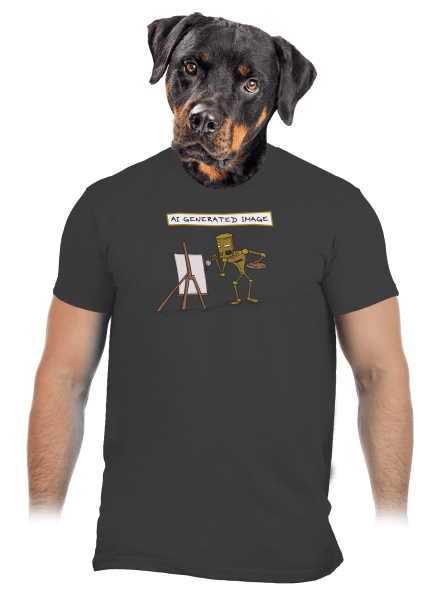 AI generated image férfi póló Dark Grey