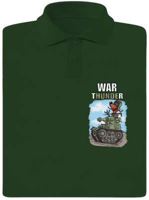 War Hunde férfi pólóingek Bottle Green Mal