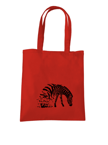 Zebra szerelem táska Bright Red