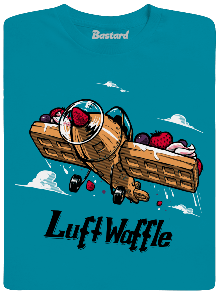 Luftwaffle férfi póló Diva Blue