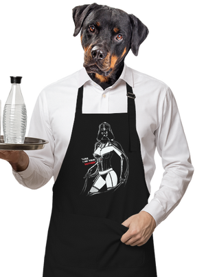 Mrs. Vader kötény Black