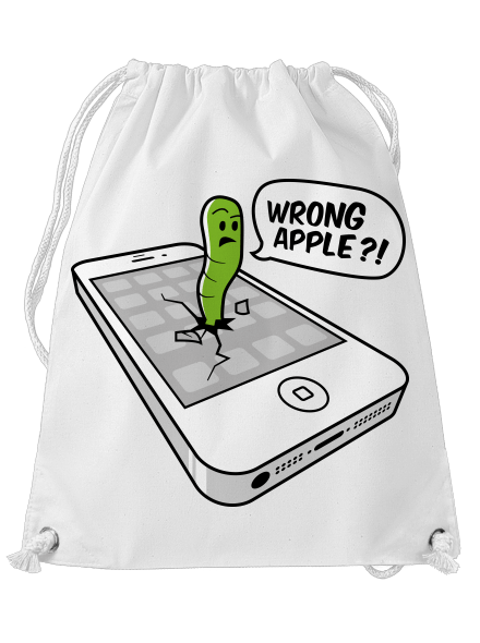 Wrong apple hátizsák White