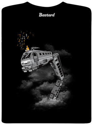 Snake Train férfi hosszú ujjú póló Black