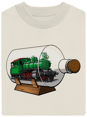 Mozdony egy palackban unisex crewneck Off White