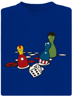 Szuperhős ne haragudj férfi sportpóló Royal Blue Mal