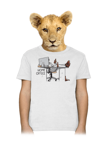 Home office gyerek póló White