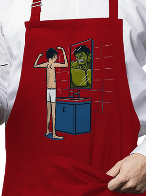 Hulk kötény Red