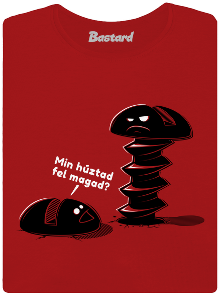 Felhúzva női póló Red Mal