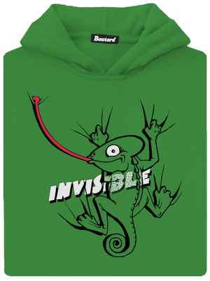 Invisible chameleon gyerek kenguruzsebes pulóver Kelly Green AWD