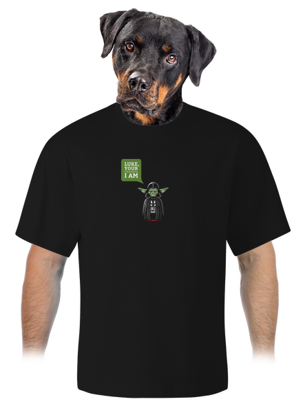 Mr. Yoda: Your grandpa I am unisex túlméretezett póló Black