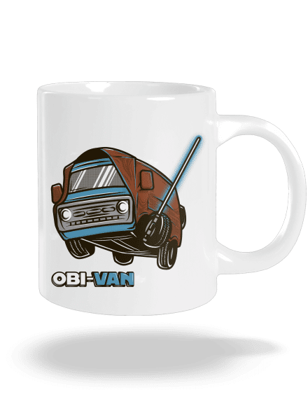 Obi Van nagy bögre White