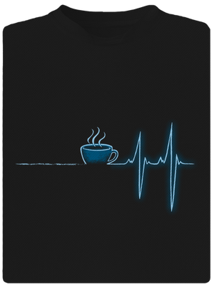 Coffee help gyerek sport póló Black