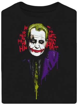 Zeman Joker unisex túlméretezett póló Black
