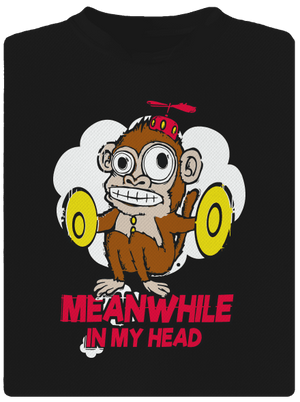 Monkey in my head gyerek sport póló Black