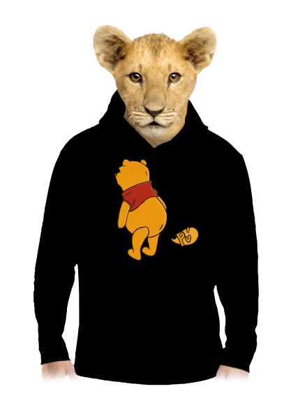 Ups gyerek kenguruzsebes pulóver Black