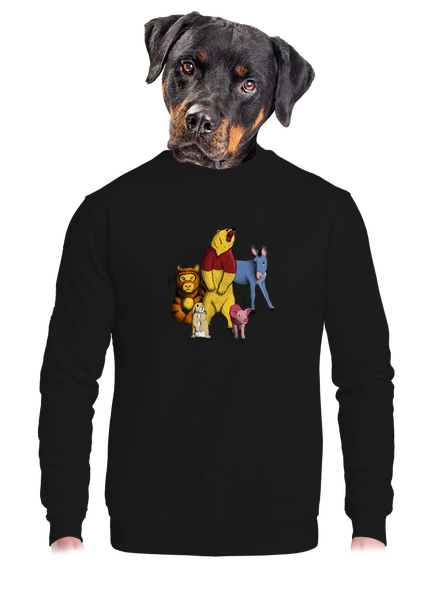 Teddi maci unisex crewneck Black