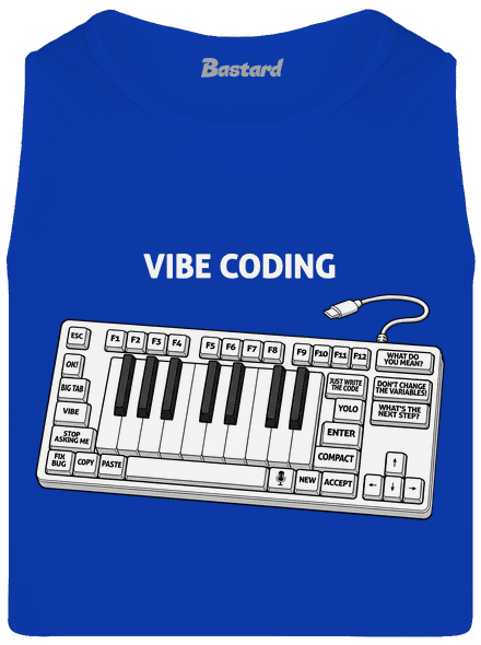 Vibe coding férfi trikó Royal Blue