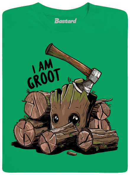 I Am Groot férfi póló Kelly Green