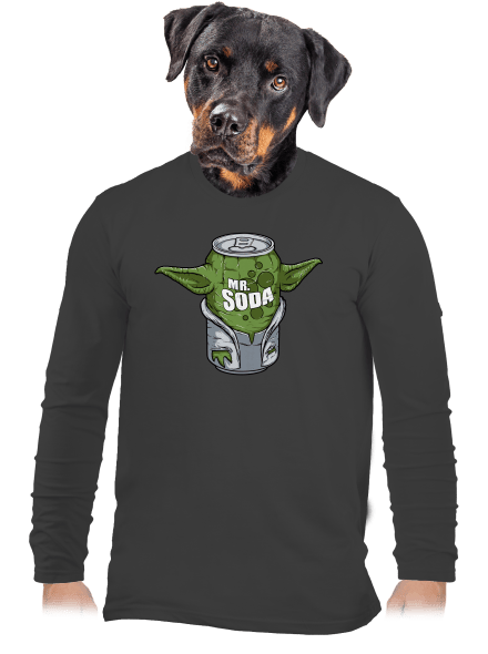 Mr. Szóda férfi hosszú ujjú póló Dark Grey