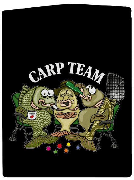 Carp Team cipzáras női pulóver Black